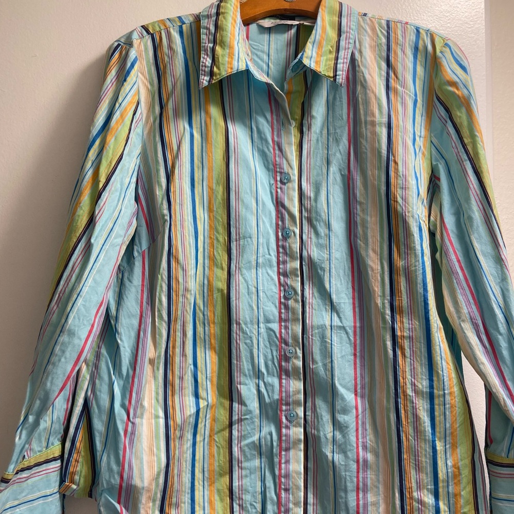 Multi Colored Long Sleeve Blouse
